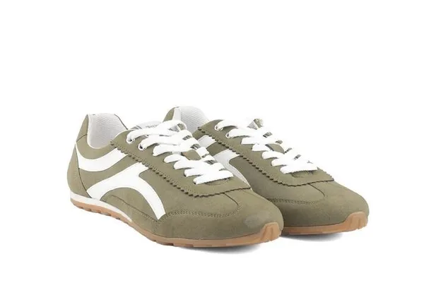Olive_Green_Vegan_Leather_Casual_Sneakers_For_Women