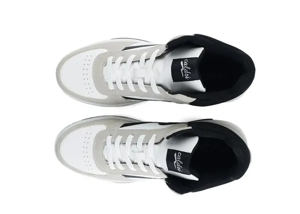 White_&_Black_Vegan_Leather_High-Top_Sneakers_For_Men