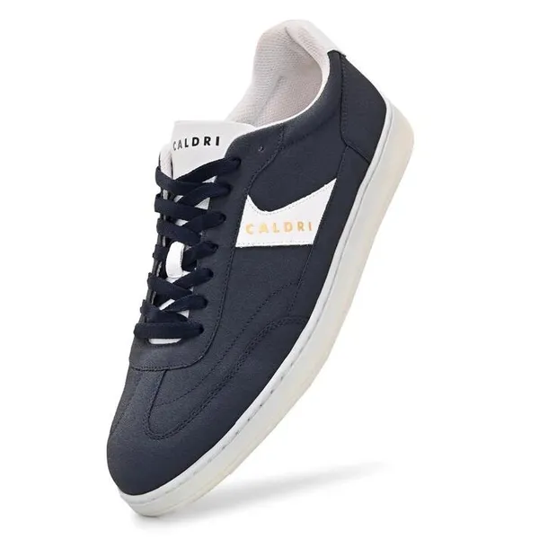 Navy_Blue_Vegan_Leather_Stripe_Casual_Sneakers_For_Men