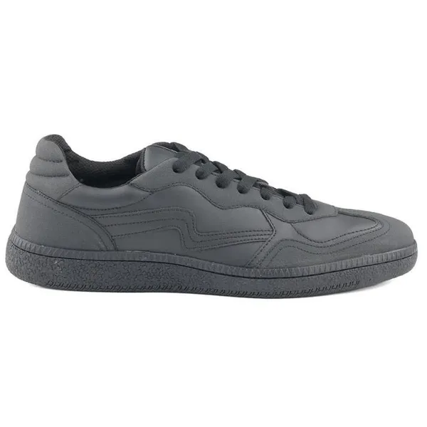 Black_Vegan_Leather_Low-Top_Casual_Sneakers_For_Men
