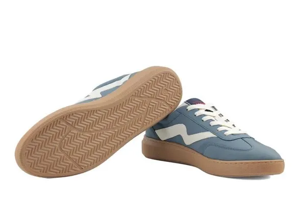 Blue_&_White_Vegan_Leather_Low-Top_Casual_Sneakers_For_Men