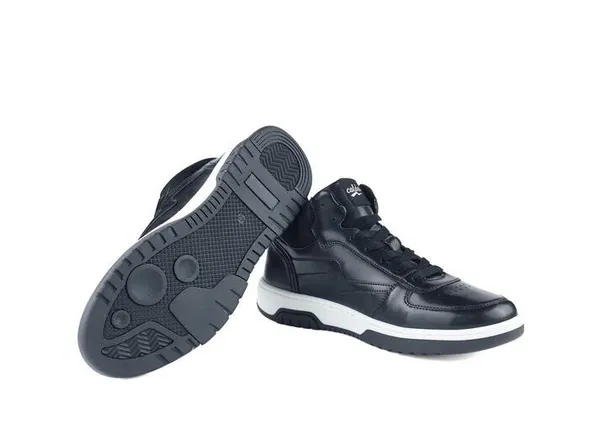 Black_Vegan_Leather_High-Top_Sneakers_For_Men
