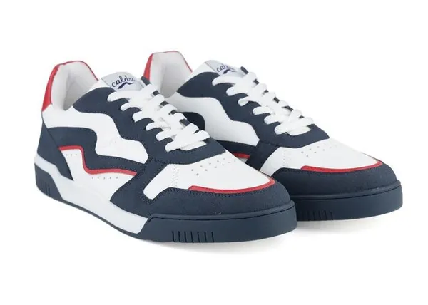 Navy_Blue_White_&_Red_Vegan_Leather_Low-Top_Sneakers_For_Men