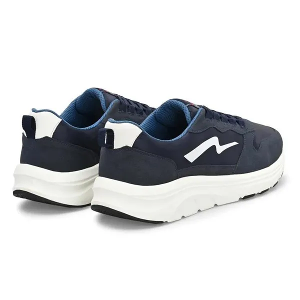Navy_Blue_&_White_Vegan_Leather_Running_Shoes_For_Men