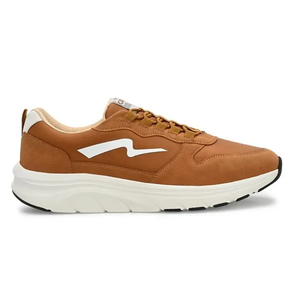 Tan_Brown_Vegan_Leather_Running_Shoes_For_Men