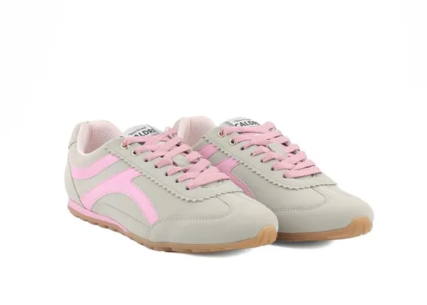 Grey_&_Pink_Vegan_Leather_Retro_Sneakers_For_Women