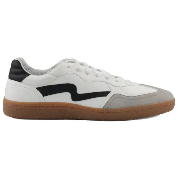 White_&_Black_Vegan_Leather_Casual_Sneakers_For_Men