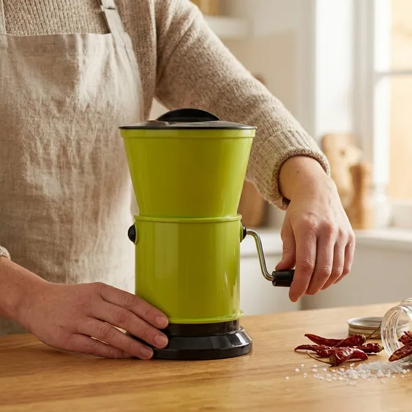 Green_Plastic_Manual_Coffee_Grinder_For_Grinding
