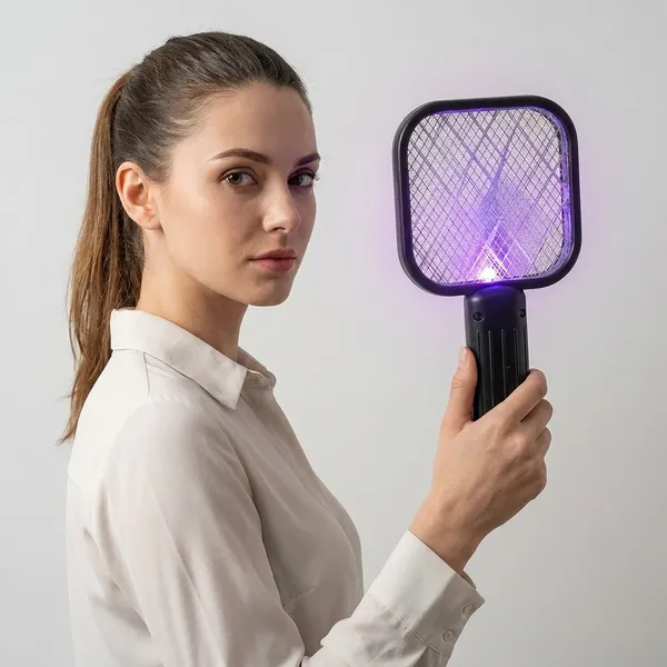 Black_Plastic_Rechargeable_Mosquito_Swatter_For_Indoor_And_Outdoor