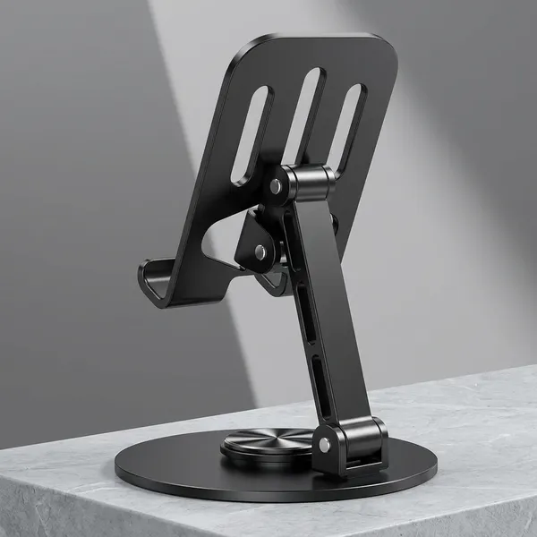 Black_Metal_Mobile_Phone_Stand_For_Home_And_Office