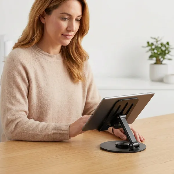 Black_Metal_Mobile_Phone_Stand_For_Home_And_Office