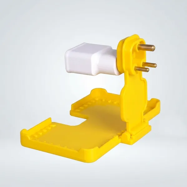 Yellow_Plastic_Mobile_Charging_Holder_For_Charging_And_Travelling