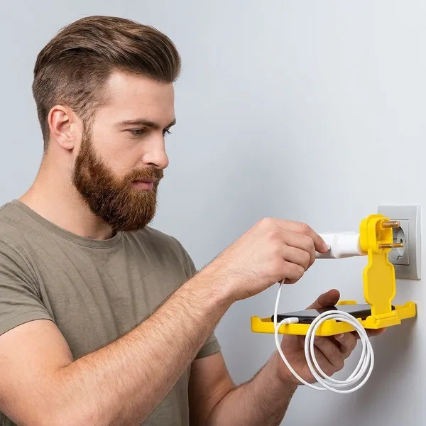 Yellow_Plastic_Mobile_Charging_Holder_For_Charging_And_Travelling