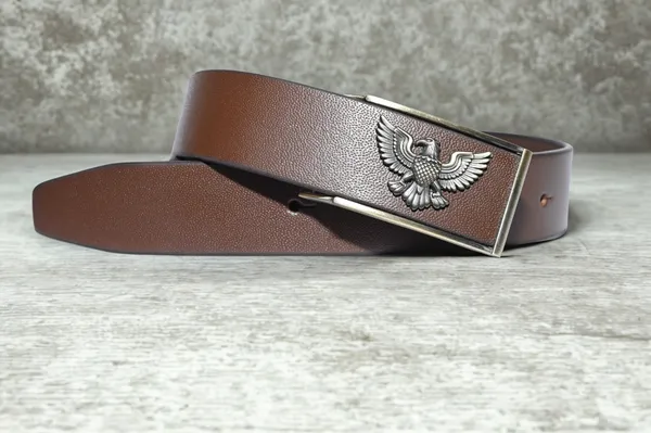 Brown_Leather__Eagle_Logo_Waist_Belt_for_Men_