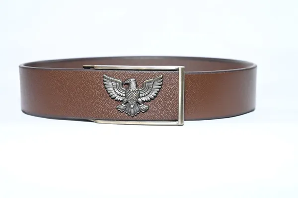 Brown_Leather__Eagle_Logo_Waist_Belt_for_Men_
