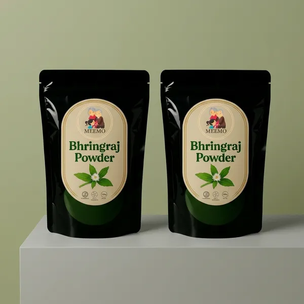 Meemo_Bhringraj_Powder_for_Hair_Care_-_Pack_of_2