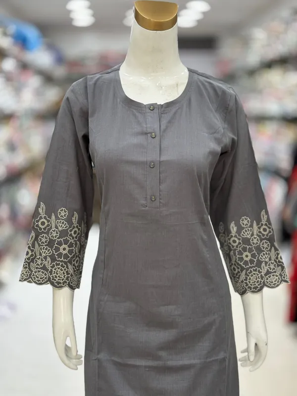 Grey_Cotton_Straight_Embroidered_Kurta_Set_For_Women