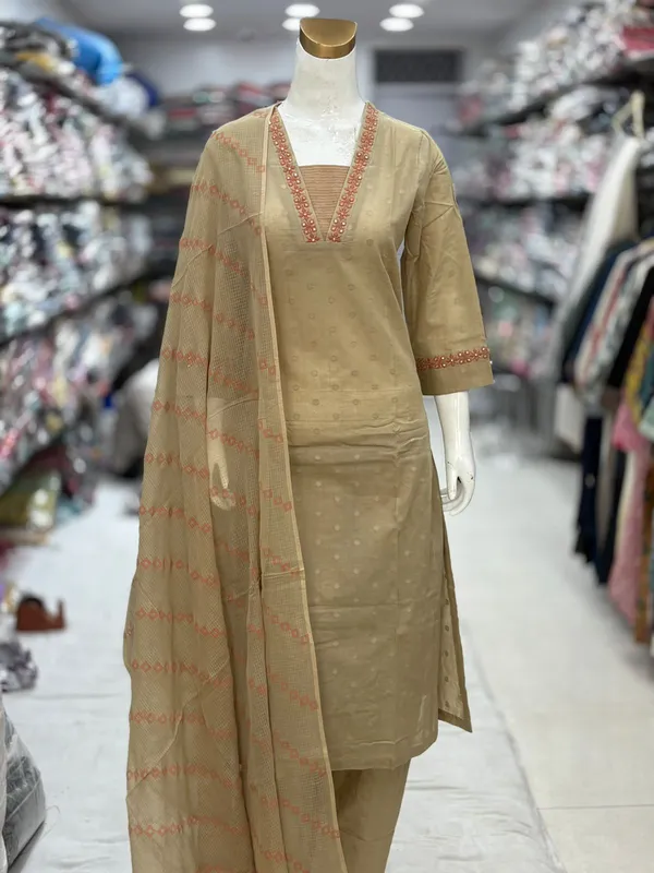 Beige_Cotton_Embroidered_Straight_Kurta_Set_For_Women
