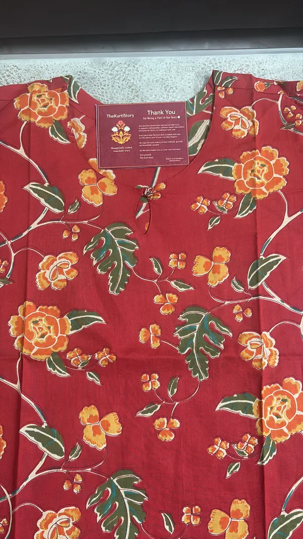 Floral_Print_pure_cotton_Kurta_set_with_cotton_pant_