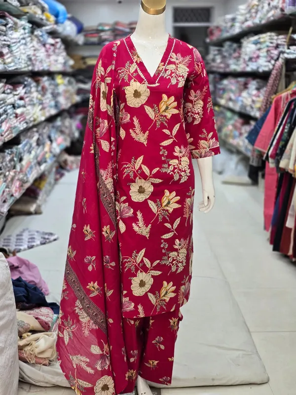 Gul_Zareen_Pure_Cotton_stitched_suit_with_Farsi_Salwar