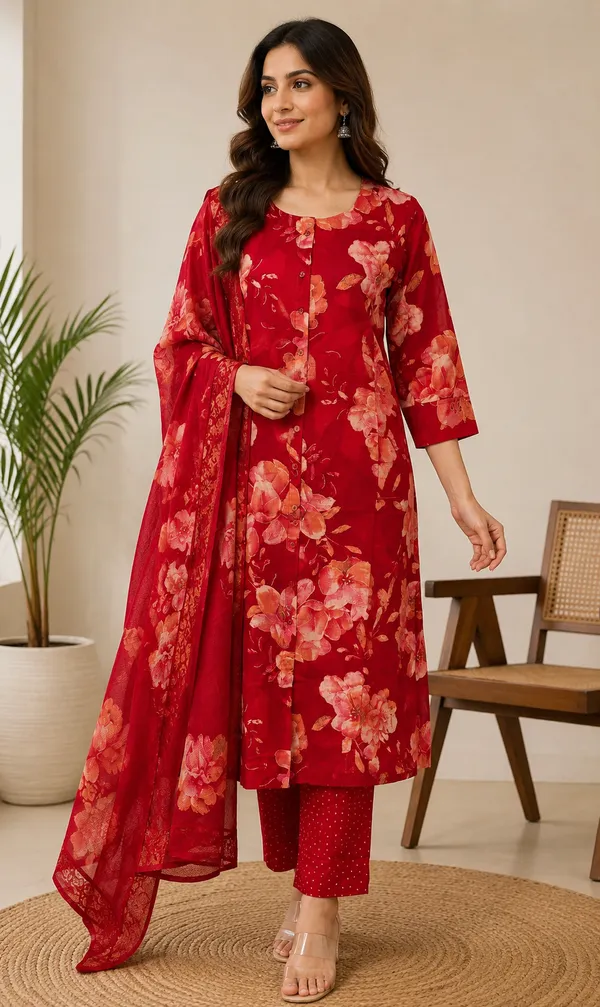 Gulrang_A_line_pattern_pure_cotton_printed_suit_set