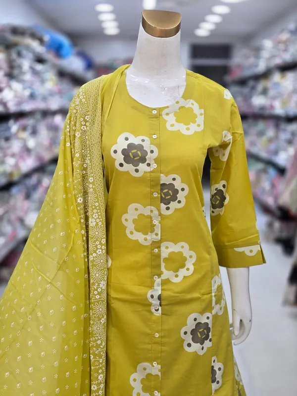 Yellow_Floral_Embroidered_Kurta_Palazzo_Dupatta_Set_For_Women