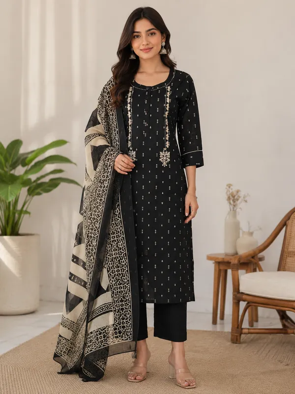 Noir_Black__Embroidered_Pure_Cotton__Stitched_Suit_Set
