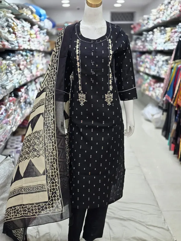 Noir_Black__Embroidered_Pure_Cotton__Stitched_Suit_Set