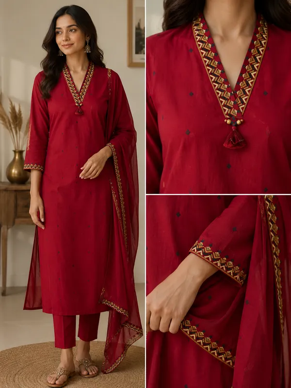 Ruby_Aarna_Pure_Cotton_kurta_with_Intricate_Lacing_work