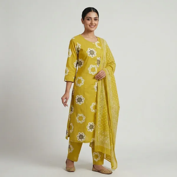 Yellow_Floral_Embroidered_Kurta_Palazzo_Dupatta_Set_For_Women
