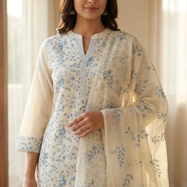 Off_White_Cotton_Straight_Floral_Print_Kurta_Set_For_Women