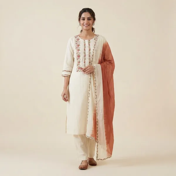 Off_White_Modal_Silk_Straight_Embroidered_Kurta_Set_For_Women