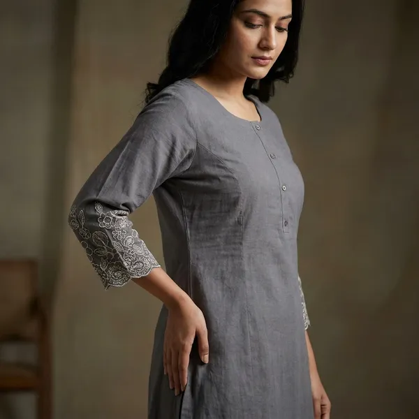Grey_Cotton_Straight_Embroidered_Kurta_Set_For_Women