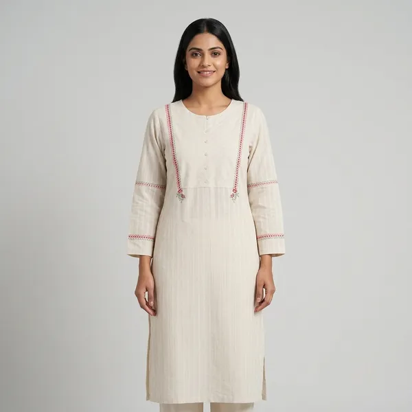 Off_White_Cotton_Embroidered_Kurta_For_Women_(Kurta_Only)