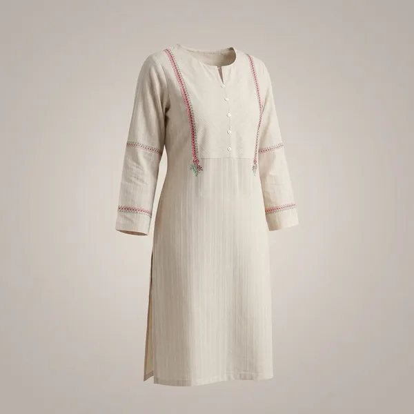 Off_White_Cotton_Embroidered_Kurta_For_Women_(Kurta_Only)