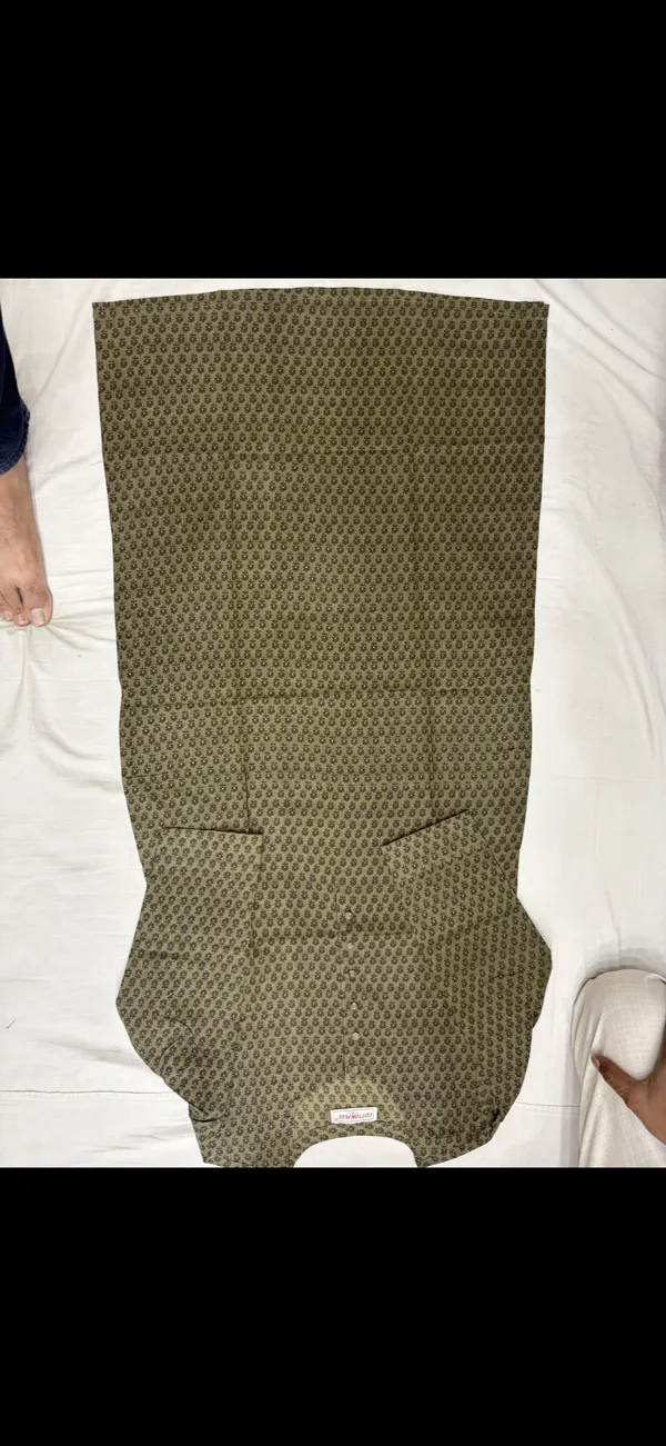 Olive_Green_Printed_Cotton_Blend_Kurta_For_Women(Kurta_Only)