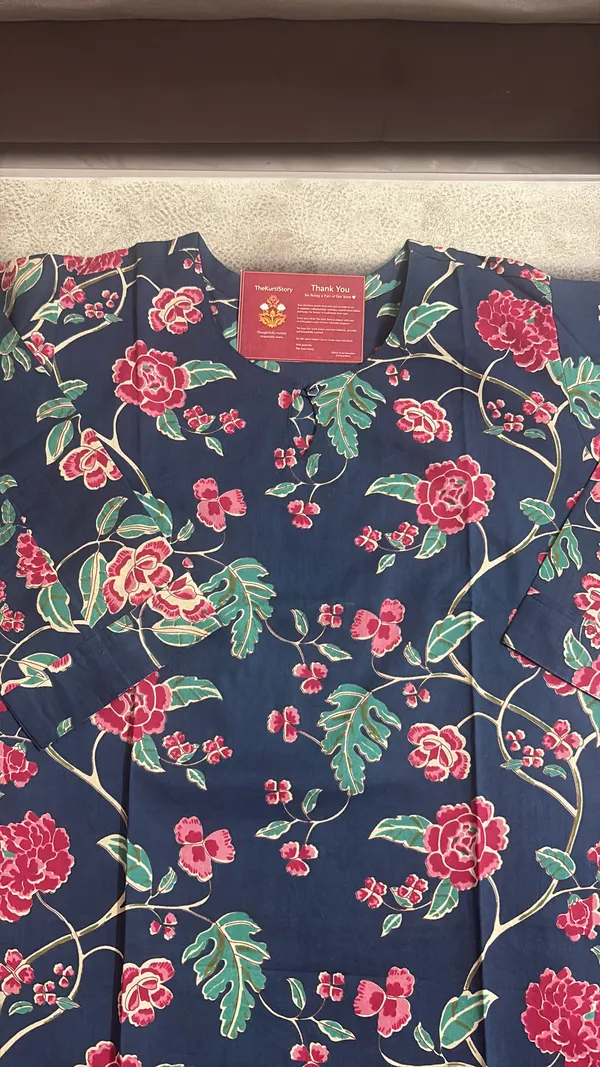 Floral_Print_Kurta_Set_Pure_Cotton