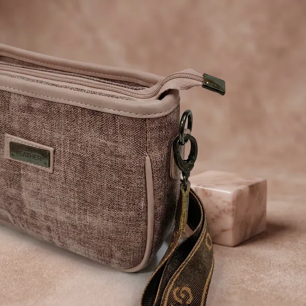 Brown_Printed_Canvas_Faux_Leather_Crossbody_Bag_For_Women