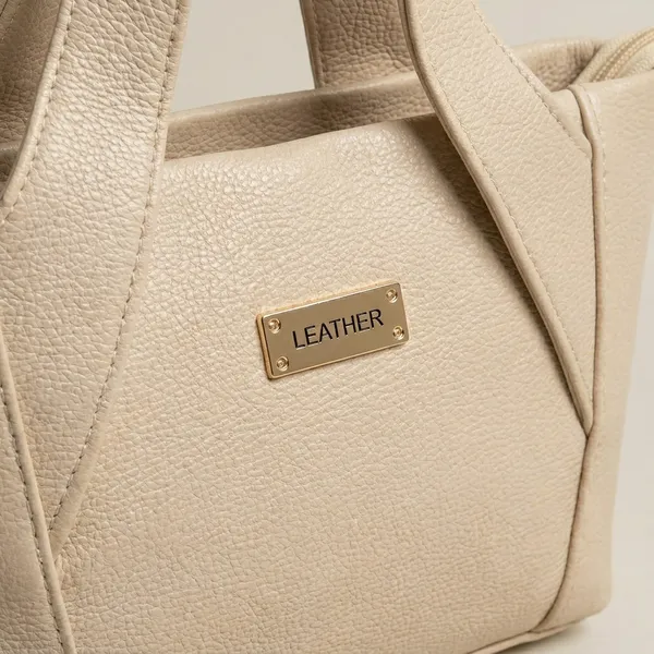Beige_Faux_Leather_Minimalist_Shoulder_Bag_For_Women