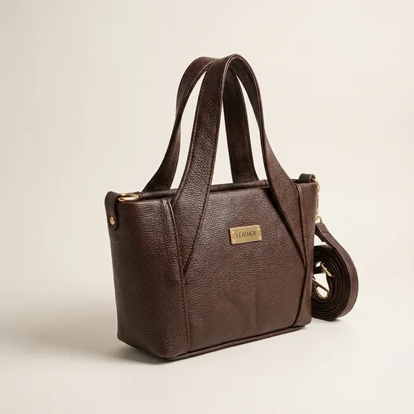 Brown_Textured_Leather_Crossbody_Sling_Bag_For_Women