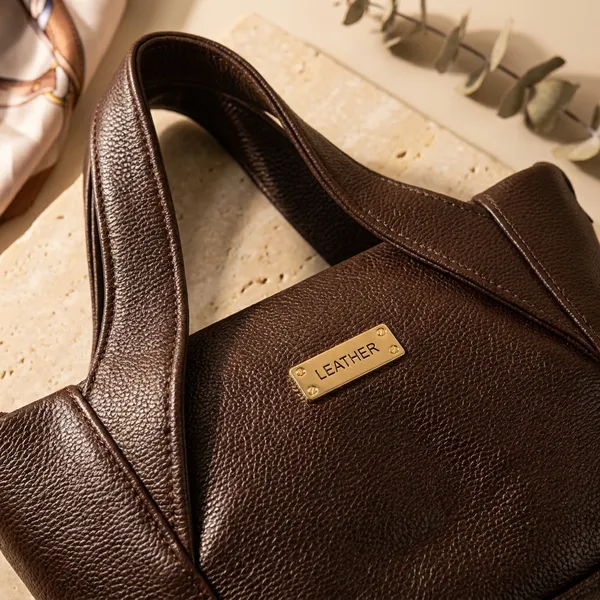 Brown_Textured_Leather_Crossbody_Sling_Bag_For_Women