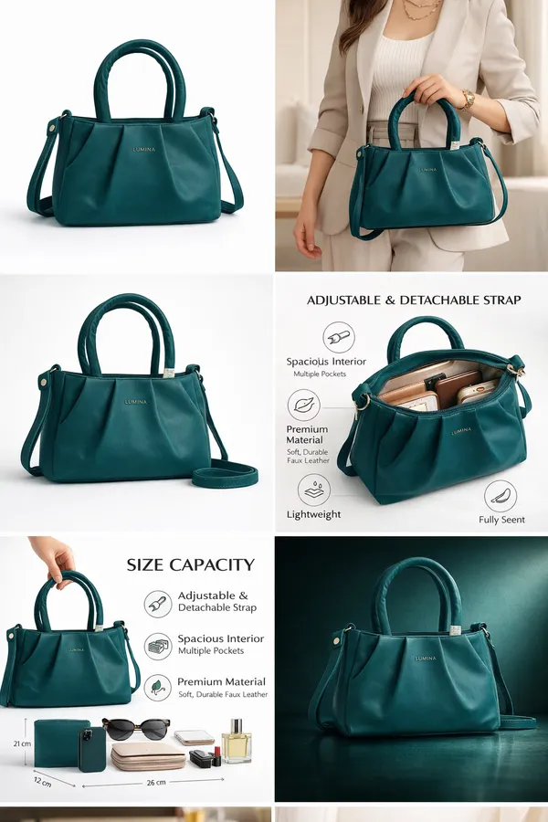 Green_Sholder_Flaux_Bag_for_Women