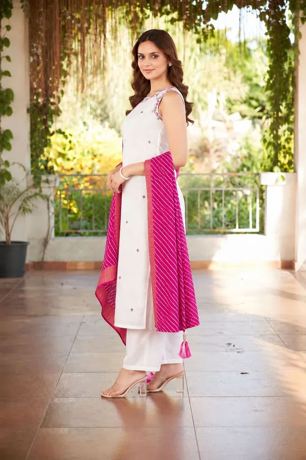 White_Pink_Cotton_Embroidered_Straight_Kurta_Set_With_Dupatta_For_Women