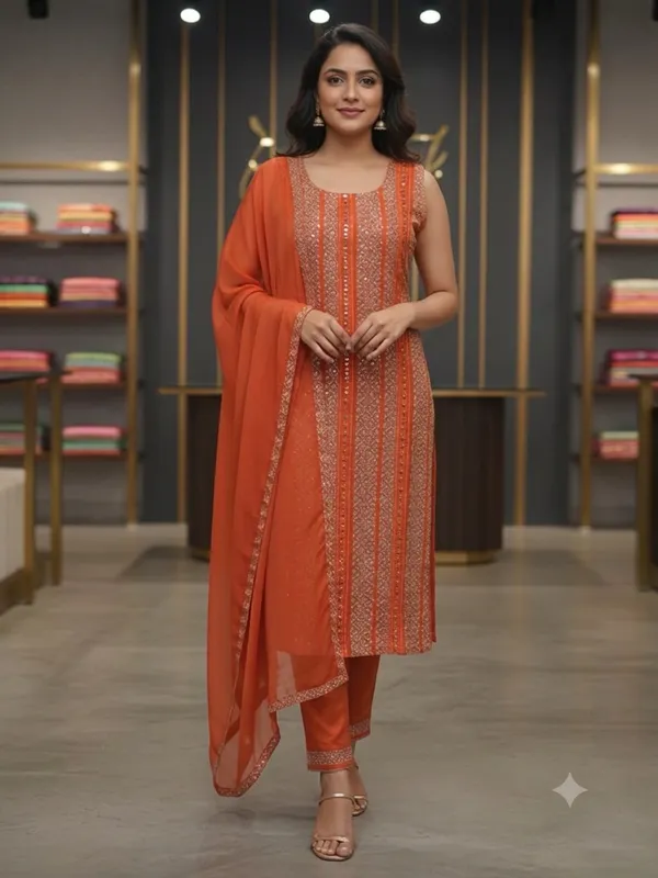 Orange_Rayon_Cotton_Embroidered_Straight_Cut_Salwar_Suit_Set_For_Women