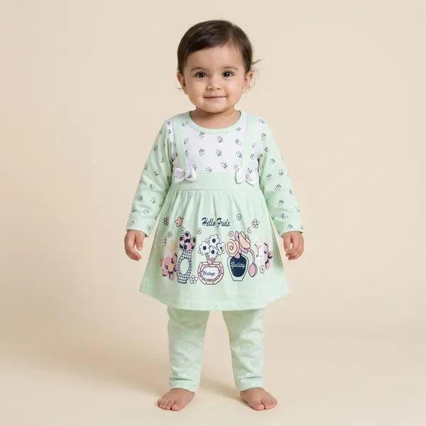Pale_Mint_Green_Cotton_Dress_For_Girls