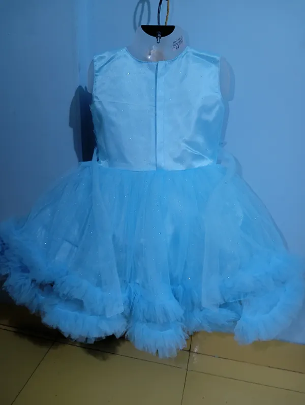 Light_Sky_Blue_Sparkle_Net_Fabric,_Inner_Material_Cotton_Dress_For_Girls