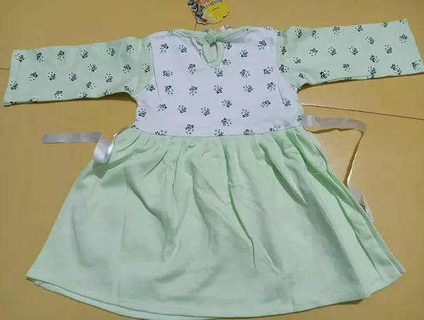 Pale_Mint_Green_Cotton_Dress_For_Girls