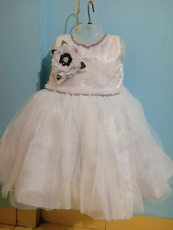 Light_Purple_&_Lavender_Digital_Print_Silky_Net_Fabric,_Inner_Material_Cotton_Dress_For_Girls