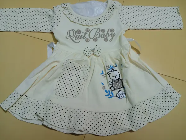 Soft_Cream_Cotton_Dress_For_Girls