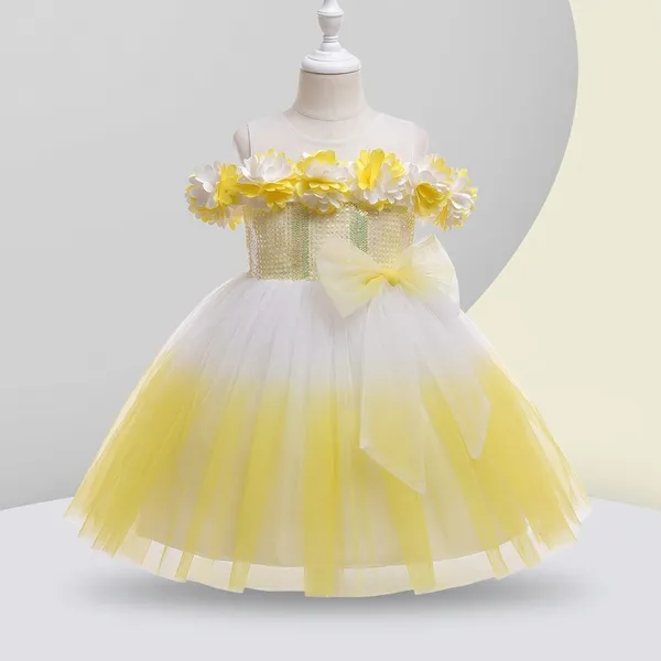 Yellow_Outer_Synthetic,_Inner_Cotton_Dress_For_Girls